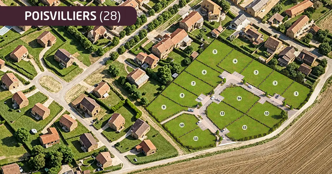 15 TERRAINS À BÂTIR - POISVILLIERS (28)