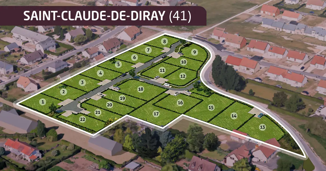 22 TERRAINS À BÂTIR - Saint-Claude-de-Diray (41)